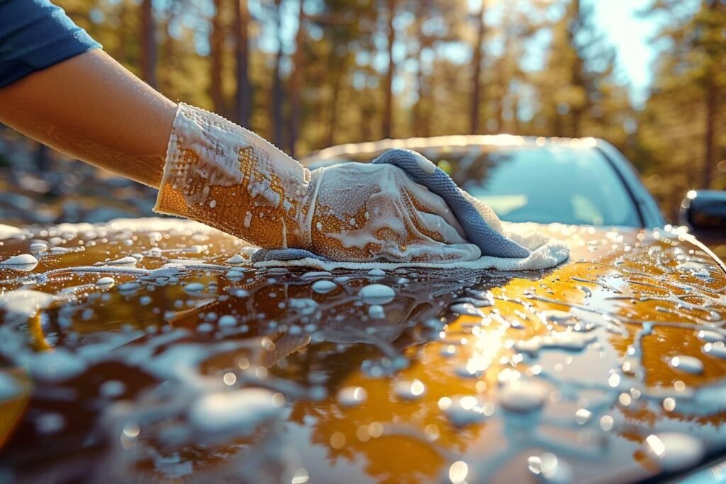 Comment enlever résine de pin sur carrosserie : astuces efficaces